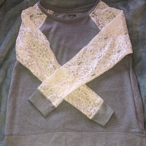 Lace Sleeve Top